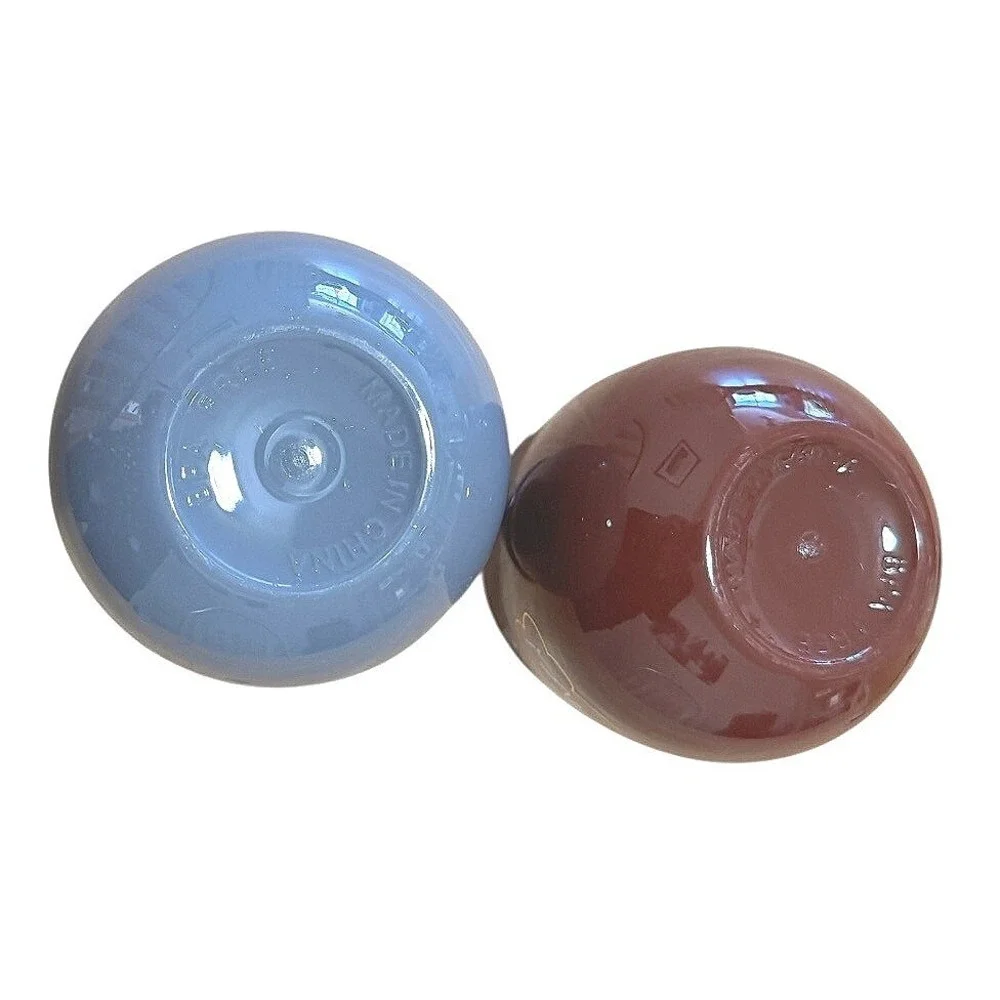 NWOT Stemless Wine‎ Tumbler Set 12 oz Gray Burgundy Novelty